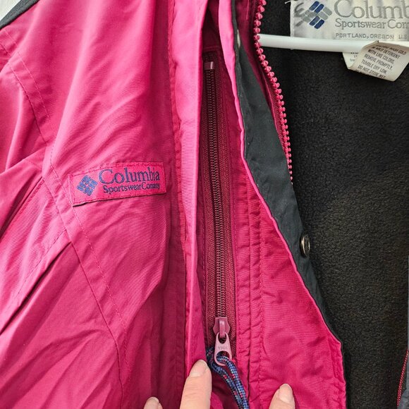 Vintage Women's Double Whammy 2 Piece Zippered Winter Snow Jacket Size Small - Picture 7 of 15